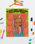 Black Girl Unicorn Thick Coloring Book