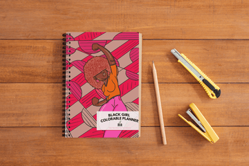 Black Girl Colorable Planner