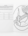 Black Girl Mermaid Thick Coloring Book