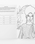 Black Girl Sleigh Thick Coloring Book