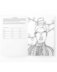 Black Girl Sleigh Thick Coloring Book