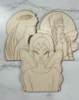 Wings Woodees - White Marble