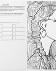 Black Girl WoMandala Thick Coloring Book