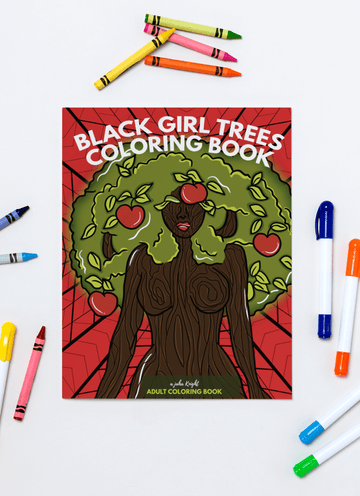 Black Girl Trees Coloring Book