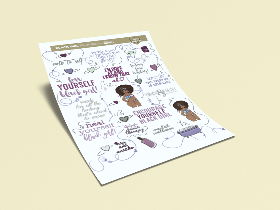 Black Girl Sticker Shop :Affirm Self-Love - Wholesale
