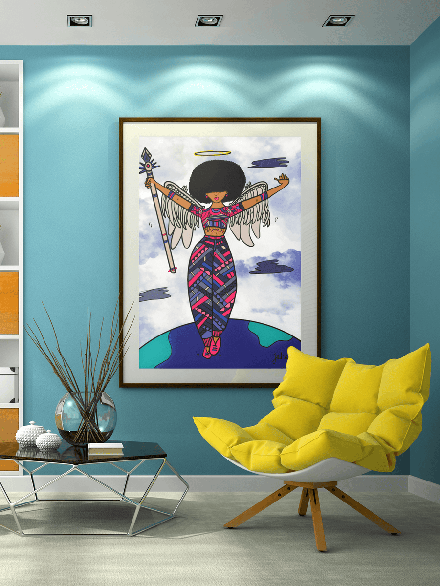 Angel In The Sky, Celia Art Print - Wholesale