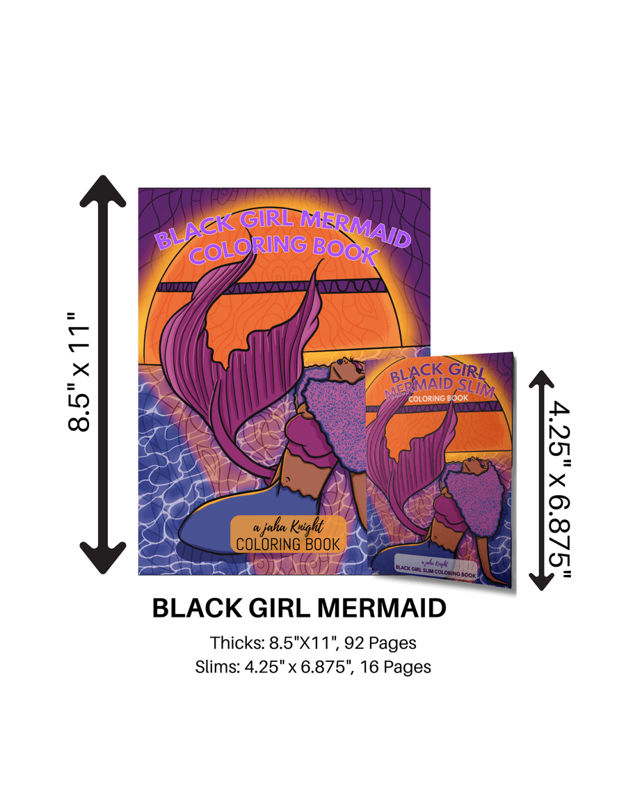Black Girl Mermaid Coloring Book | Healing Through Art