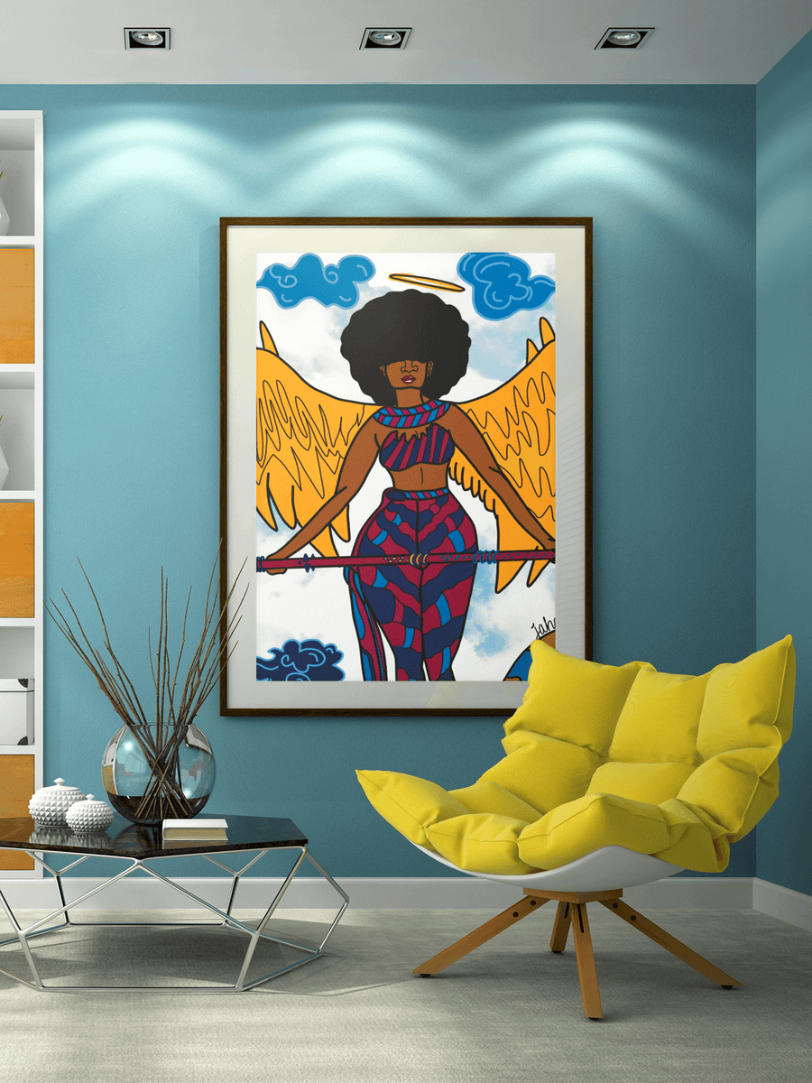Binta on High Art Print - Wholesale