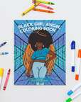 Black Girl Angel Coloring Book Set