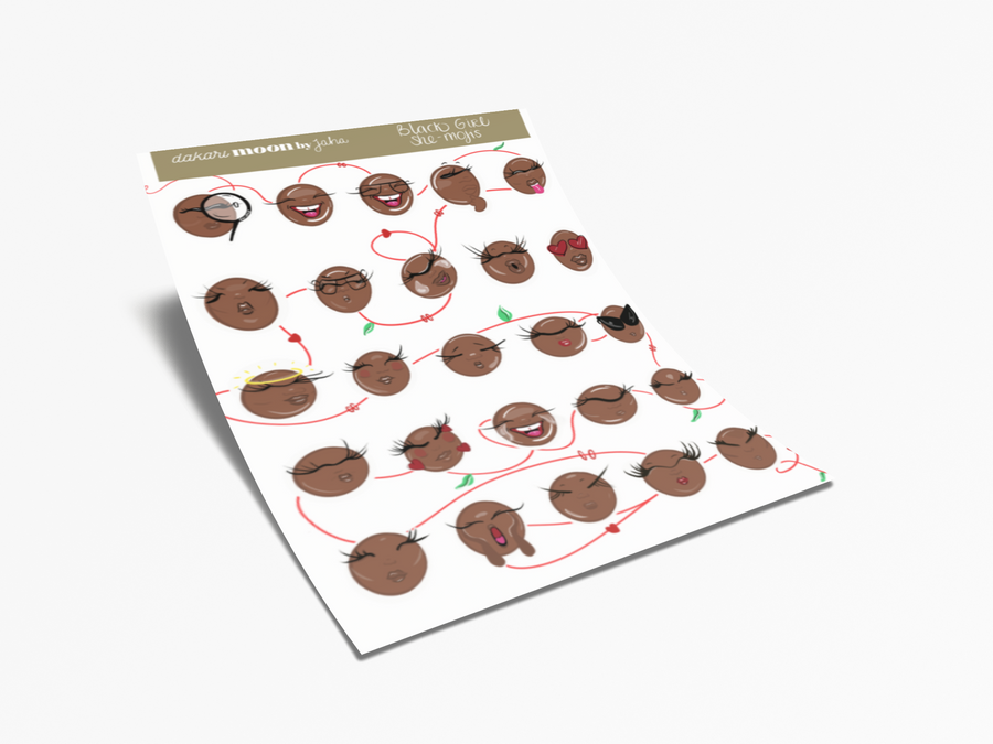 Black Girl Sticker Shop: Black Girl She-Mojis - Wholesale