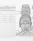 Black Girl Trees Coloring Book & Task Pad