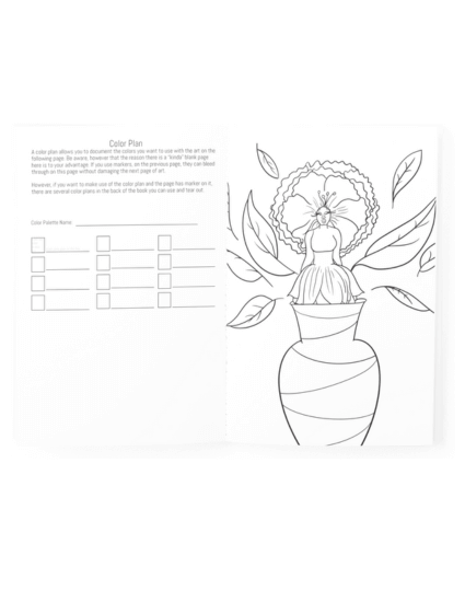 Black Girl Bloom Coloring Book