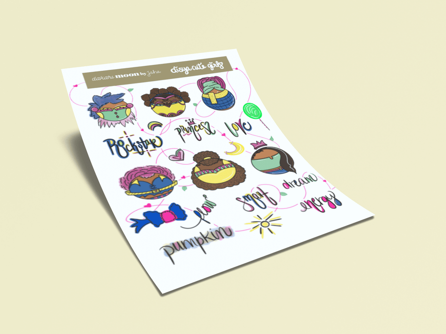 Black Girl Sticker Shop: disya Cute Girls - Wholesale