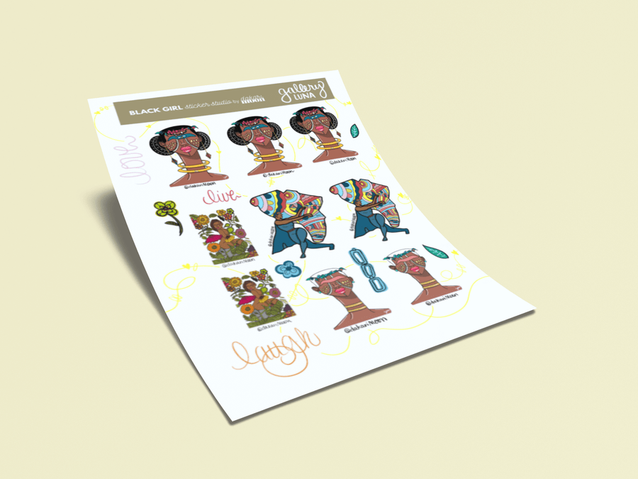 Black Girl Sticker Shop: Gallery Luna - Wholesale