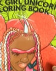 Black Girl Unicorn Thick Coloring Book