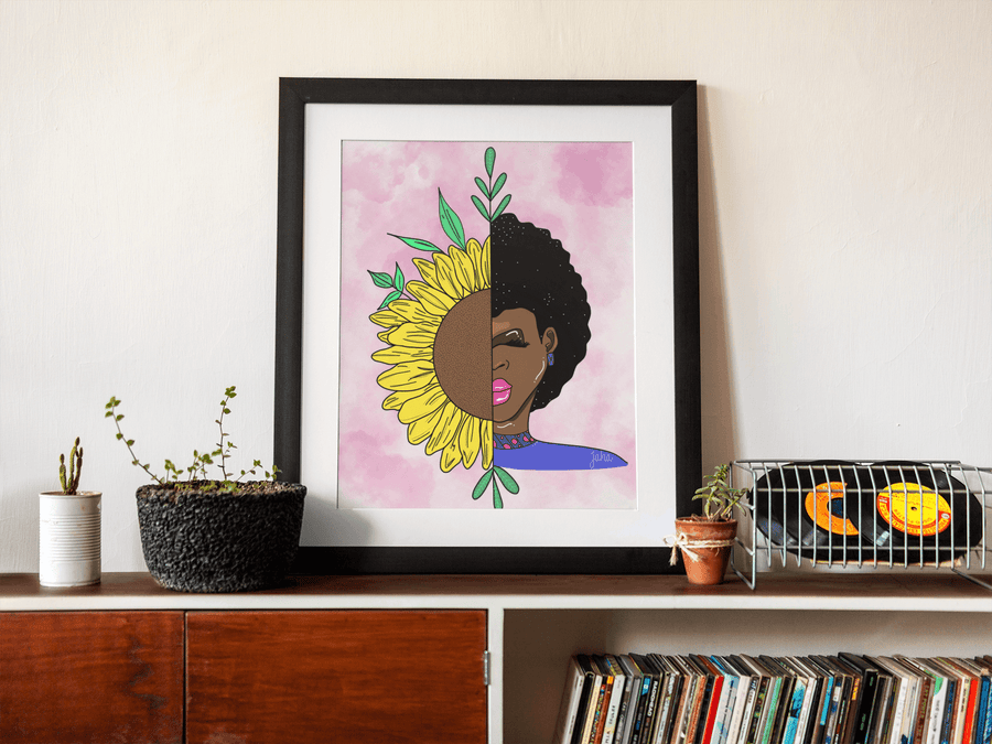 The Art of A Black Woman Art Print - Wholesale