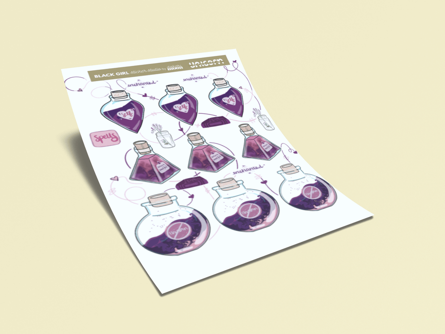Black Girl Sticker Shop: Unicorn Beautiful - Wholesale