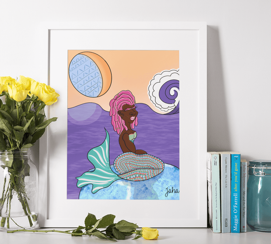 Melanin, the Sun & the dakari Moon #Mermaid