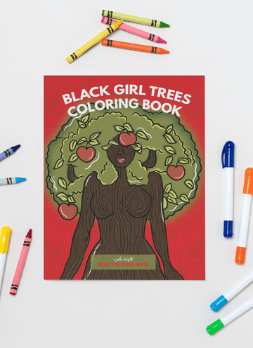 Black Girl Trees Coloring Book