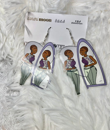 B.A.E. : Love Urself Black Girl Earrings