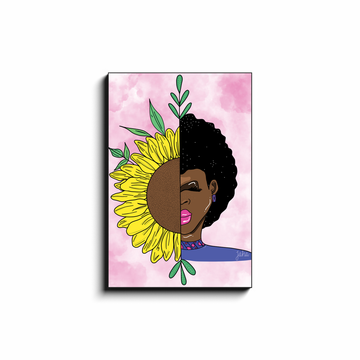 The Art of a Black Woman Canvas Wrap