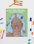 Black Girl Unicorn Coloring Book